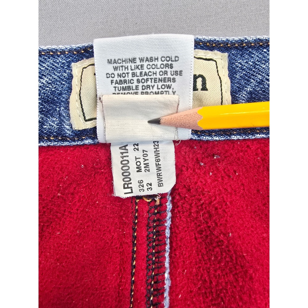 L.L. Bean Insulated Relaxed Fit Medium Wash Cozy Denim Jeans - Women's 16 M/T - Picture 5 of 13